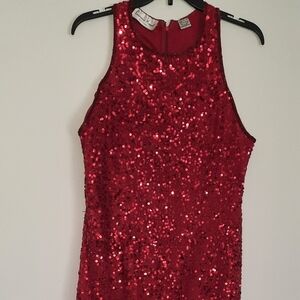 Red Sequin Dress